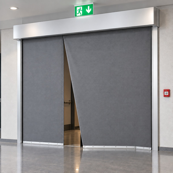 AUTOMATIC EGRESS FIRE CURTAIN